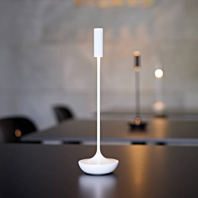 Sigor Nucandle LED oplaadbare tafellamp, wit, IP54, dimbaar