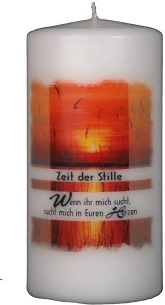 Herdenkingskaars - Troostkaars - Sfeervol Moment - Warme Gloed - 8x8x20cm - Wit