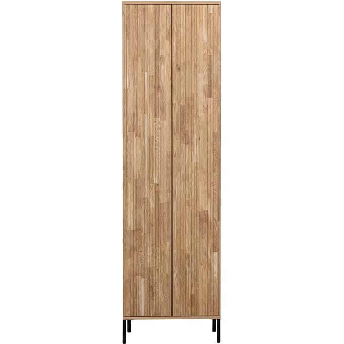 WOOOD New Gravure Hoge Kast - Eiken - Naturel - 210x60x42