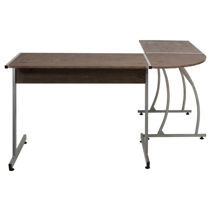 Vidaxl Hoekbureau, Bruin, Materiaal Houtvezelplaat
