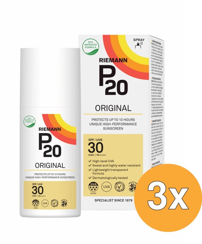 3x Riemann P20 Original SPF30 Spray (175 ml)