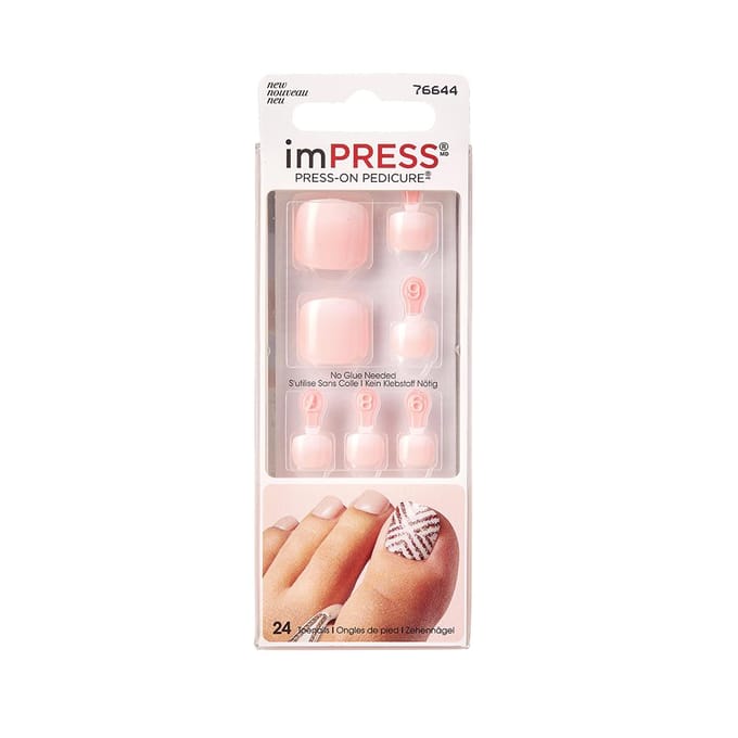 KISS High Tide Press-On Pedicure - Kunstnagels voor de Voeten - 1 Set