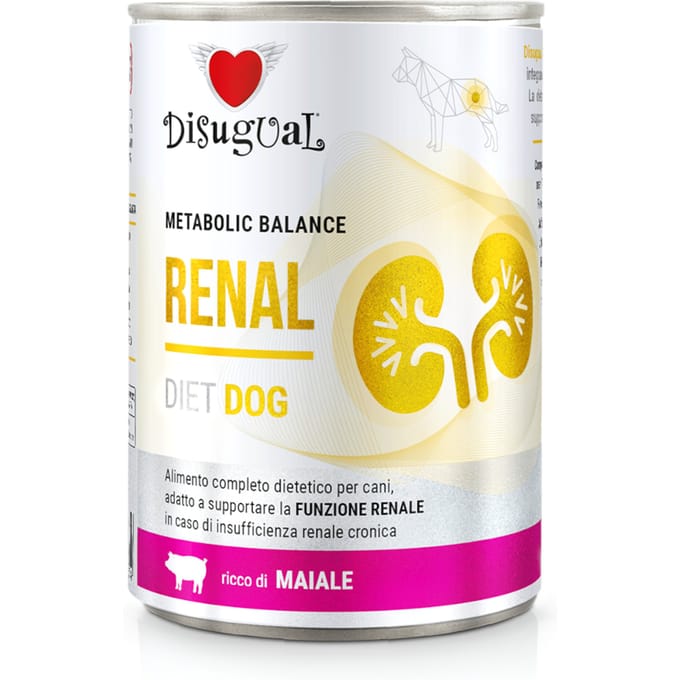 24x400g Disugual Renal nat varkensvoer voor honden