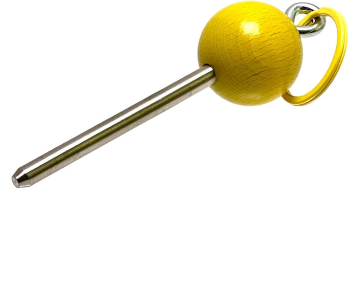 Boulemaus - Jeu de Boules - Traceur de terrain - kleur geel - V2A roestvrij staal