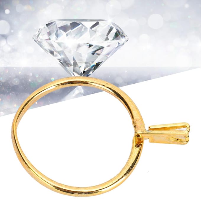 Professionele Diamanten Houder Edelstenen Veerklauw Ring Sieraden Display beige