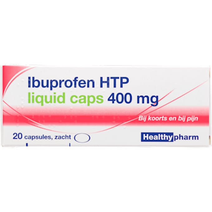 Healthypharm Ibuprofen 400mg Liquid Caps - 20 capsules