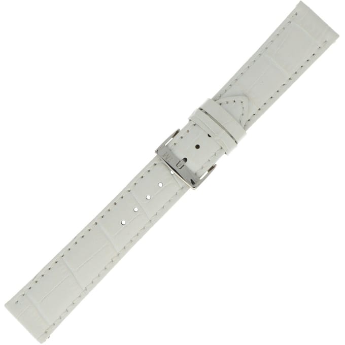 Morellato PMX017BOLLE IG Horlogebandje - Leer - Wit - 16 mm