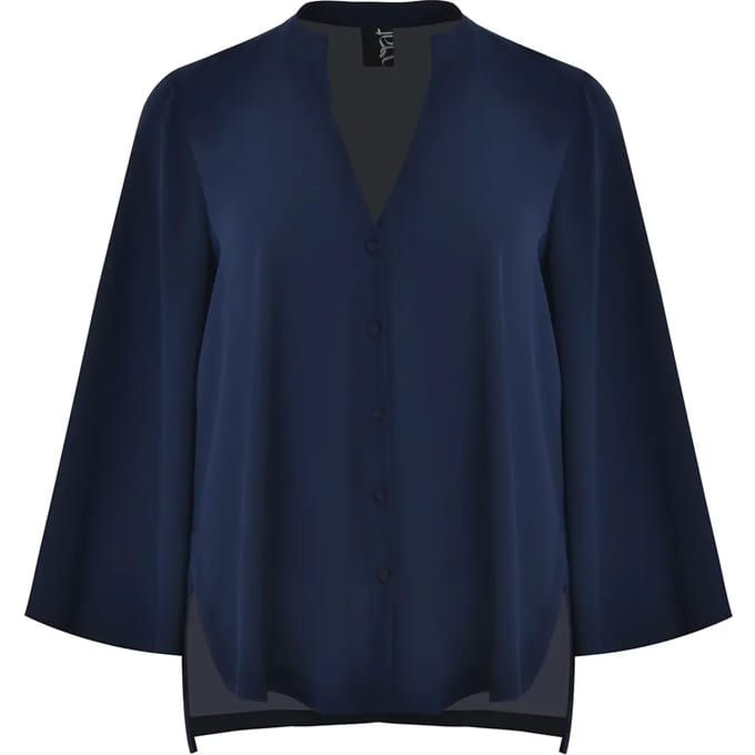 Blouse met sculpturale mouwen voor dames Mat Fashion