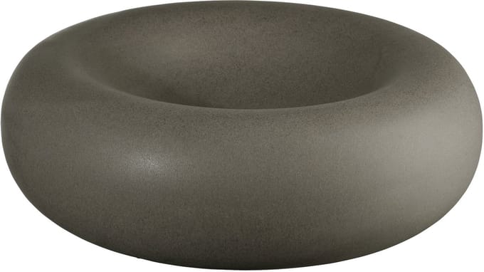 ASA Selection schaal Stone Charcoal, schaal, aardewerk, matgrijs, 22 cm, 60043245