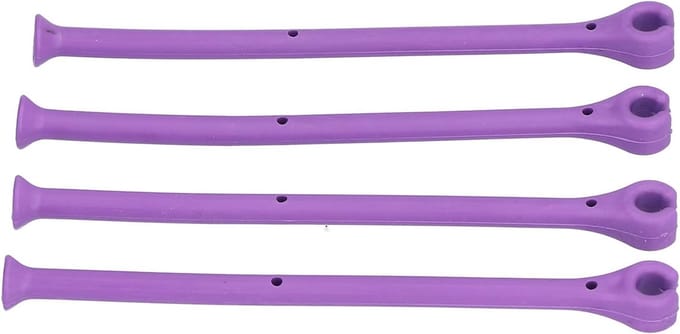 Wijnglashouder - Vaatwasser Accessoire - Veilig Wassen - Flexibele Siliconen - Set van 4 - Grijs