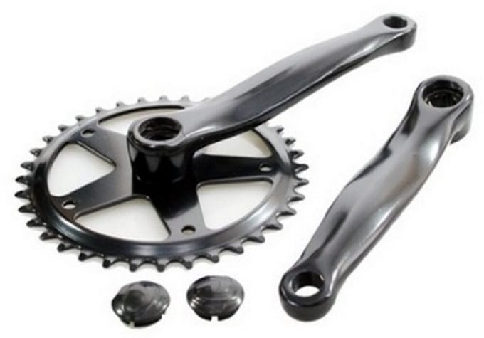 Kettingbladset 36T Vinty ST 1/8" - 152 mm crankarm - Zwart
