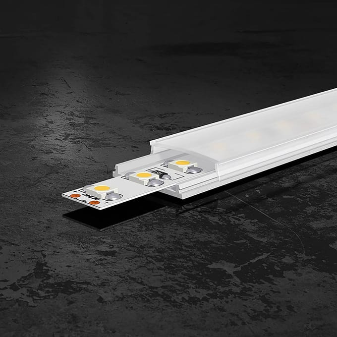 EVN APFLAT4AM200 EVN Lichttechnik Profiel Aluminium (l x b) 2000 mm x 18.00 mm 1 stuk(s)