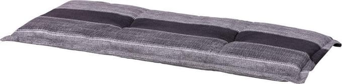 Madison tuinbankkussen Denim stripe 180x48 cm - grijs