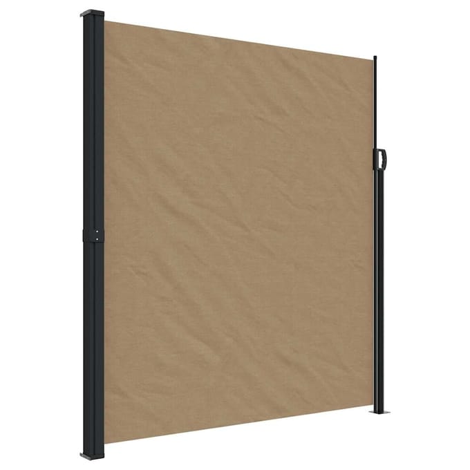 vidaXL - Windscherm - uittrekbaar - 220x500 - cm - taupe