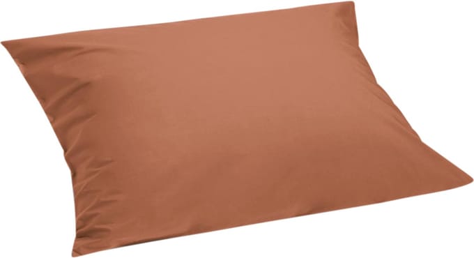 Yumeko kussensloop percal katoen terracotta 60x70 - Bio, eco & fairtrade - 1 stuk
