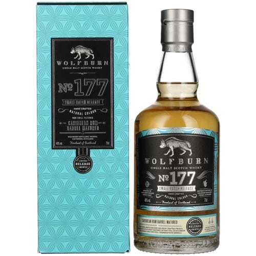 Wolfburn Whisky Wolfburn N°177 Single Malt Scotch Whisky Small Batch Release 46% Vol. 0,7l in geschenkverpakking