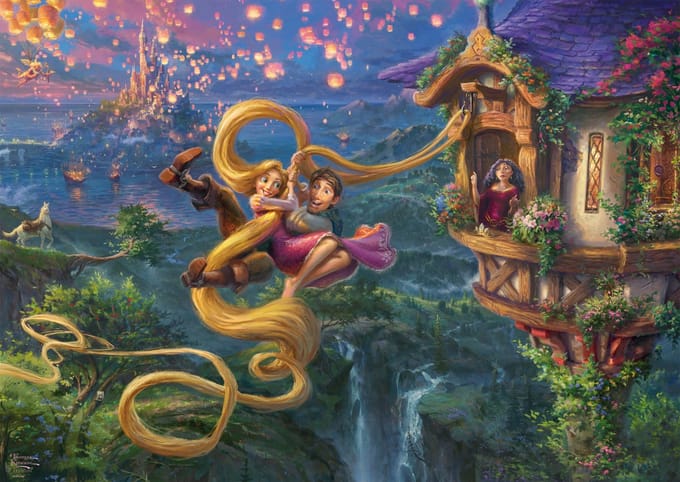 Schmidt Disney puzzel Rapunzel Tangled 1000 stukjes cartoon.