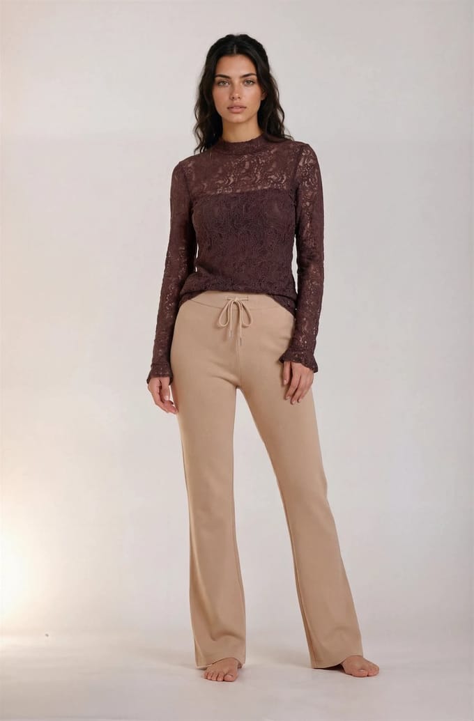 MI PIACE - Travel Top Lace 202790 Espresso - Maat : M