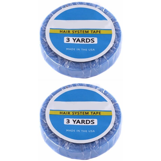 2 Rollen Pruiksteun Tape Waterdicht Zweetbestendig Sterke Lijm Haar Systeem Tape Rol 8,9ft Lengte white