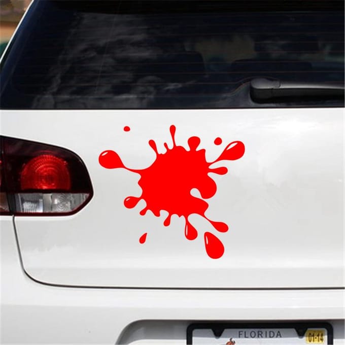 1 st Grappige Auto Sticker Vinyl Decal Wit/Zwart Auto Auto Stickers voor Auto Bumper Raam Auto Decoraties