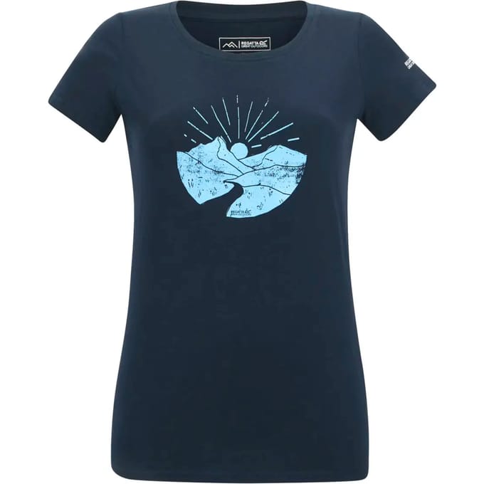 Dames T-shirt met korte mouwen en grafische print
