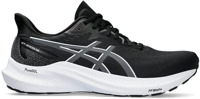 ASICS GT-2000 12 - Hardloopschoenen - Maat 48 - Black/Carrier Grey / Zwart Grijs - GT-2000 - Hardlopen - Heren Hardloopschoenen