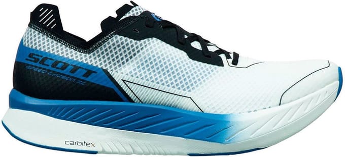 SCOTT Speed Carbon RC Hardloopschoenen - White / Storm Blue - Heren - EU 45