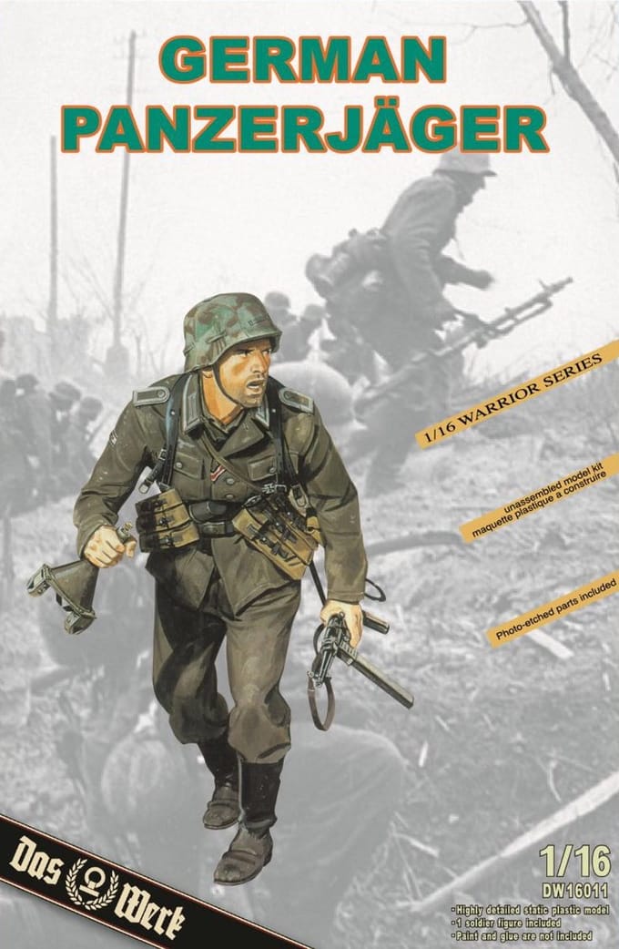 Das Werk Modelbouwpakket Militaire voertuigen - 16011 German Panzerjager-Eastern Front 1944 - Figuur Plastic - 1:16 - Modelbouw