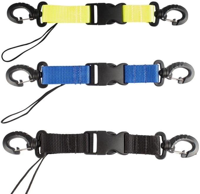 Lanyard met haken Geel