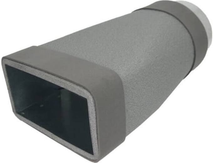 Econox Thermoduct verloopstuk 220x80 mm naar diameter 125 mm
