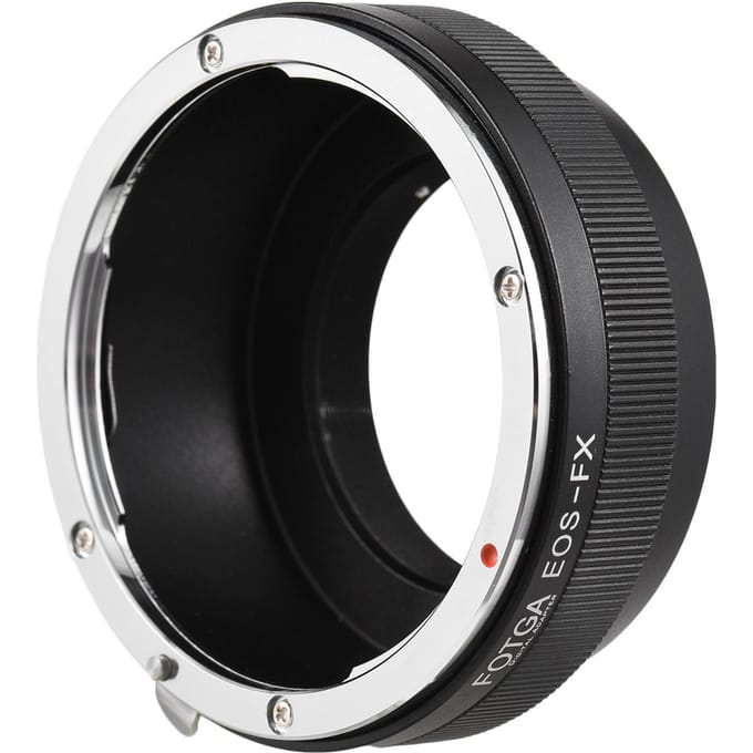 FOTGA Handmatige Lens Mount Adapter Ring Aluminiumlegering voor Canon EOS EF/EFS Mount Lens naar Fuji zwart