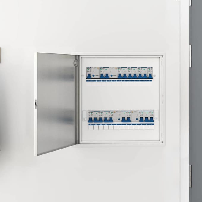 vidaXL - Access - Panel - Wit - 53 - x - 53 - x - 3 - cm - Staal