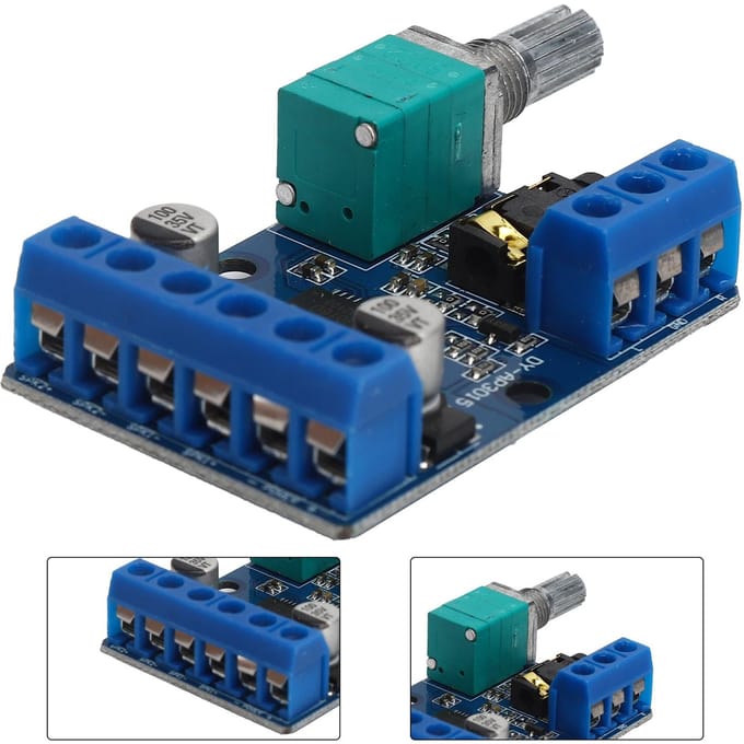 30Wx2 Digitale Eindversterkerbord 12V24V Gevoed DIY Stereo Versterkingsmodule