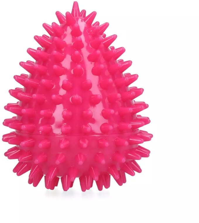 Dog Comets Cosmic Egg - M - Hondenspeelgoed - Drijvend Ei met Pieper - Onvoorspelbare Stuiter - Roze