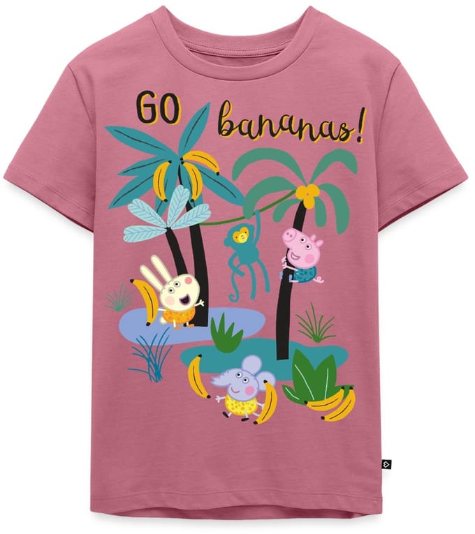 Peppa Pig Design Go Bananas Premium T Shirt Kinderen