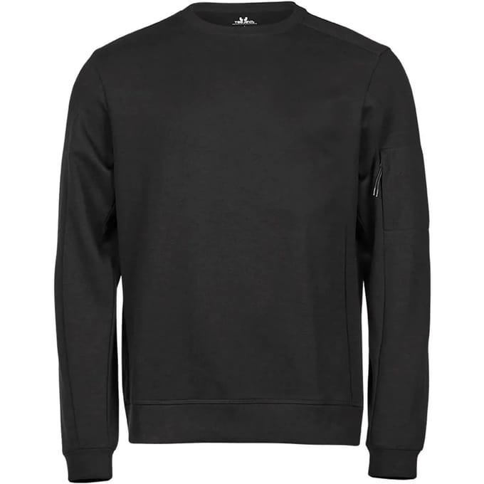 Tee Jays - Athletic Crew Neck Sweat - Black - S