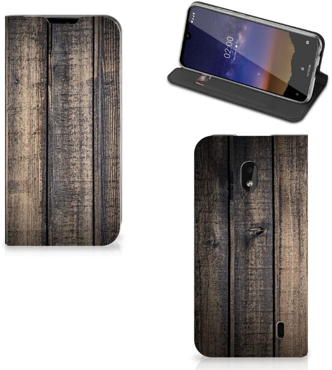 Nokia 2.2 Book Wallet Case Steigerhout