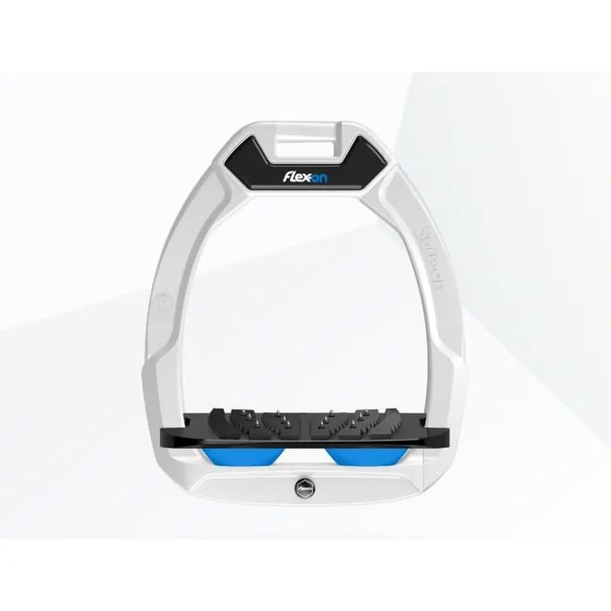 Veiligheidseisen voor paardrijden Hellend Ultra Grip Wit/Zwart/Blauw Flex-On Safe-On