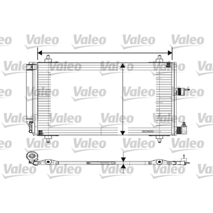 Condensator, airconditioning VALEO 817508