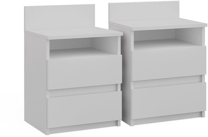 Vicco Monty Nachtkastje – Set van 2 Wit
