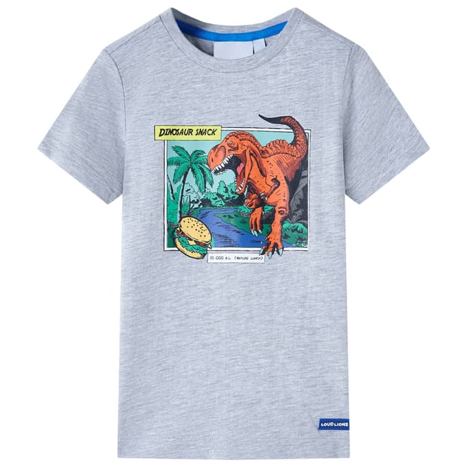 vidaXL - Kindershirt - 116 - grijs