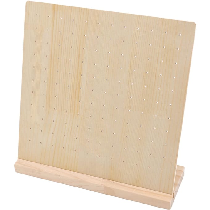 Oorbel Stud Display Pegboard Grote Capaciteit Duurzaam Hout Sieraden Display Oorbel Displaybord voor beige