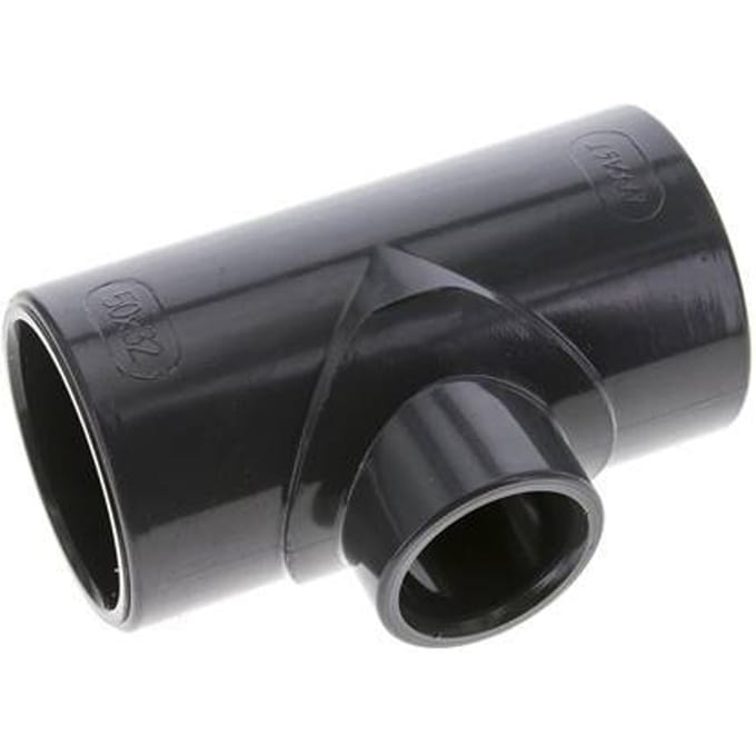 PVC Adapter T-stuk Lijmmof 50 tot 32mm