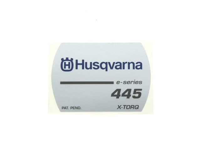 Husqvarna 445e starterkap sticker