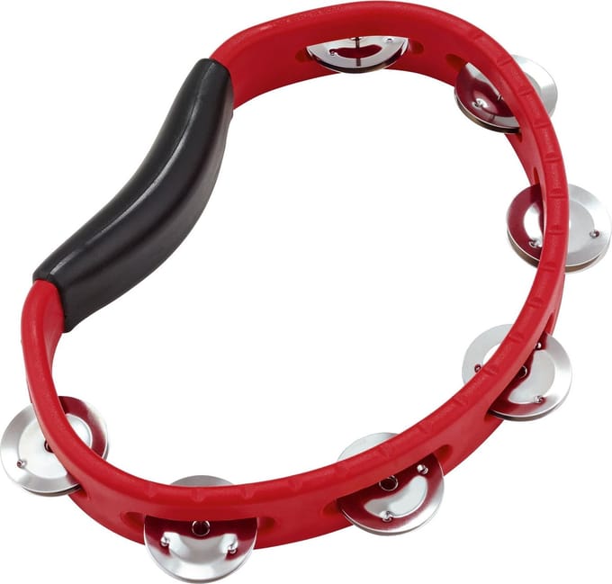 Meinl Hand Held ABS Tamourine HTR Red 1 Row - Tamboerijn