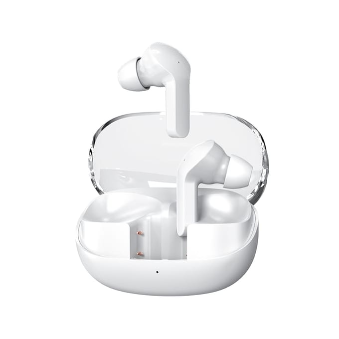 BT 5.3 draadloze hoofdtelefoon Mini Smart Half-in-ear sportheadset Oordopjes wit