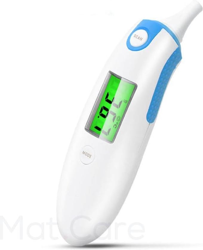 Mat Care infrarood voorhoofd- en oorthermometer