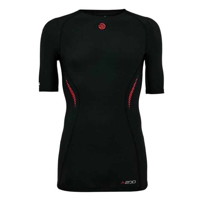 Skins A200 lichtgewicht compressieshirt voor heren (Zwart)