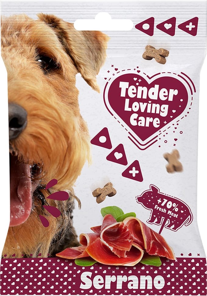 Duvoplus - Hondensnack - Aquarium - Tlc Soft Snack Serrano 100g - Display - 1st