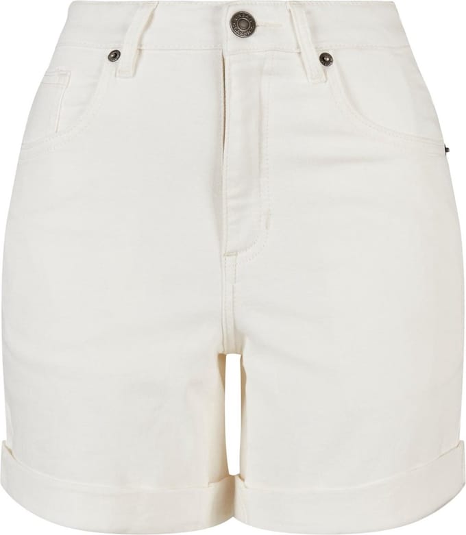 Urban Classics - Organic Stretch Denim 5 pocket Korte broek - Taille, 29 inch - Wit